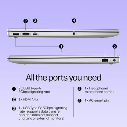 HP 15, Intel Core i3-1315U-13th Gen Laptop (8GB DDR4 Ram,512GB SSD) Anti-Glare, Micro-Edge,15.6'' FHD, Win11