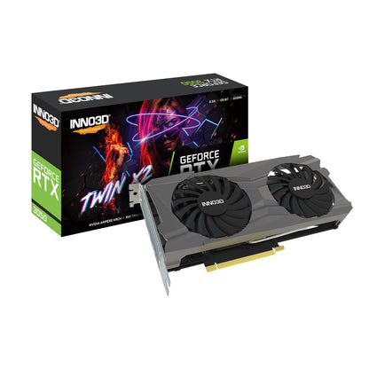 INNO3D Nvidia Geforce RTX 3050 6Gb Twin X2 Gddr6 96-Bit Pci-E 4.0 Integrated Gaming Graphics Card - N30502-06D6-1711Va60