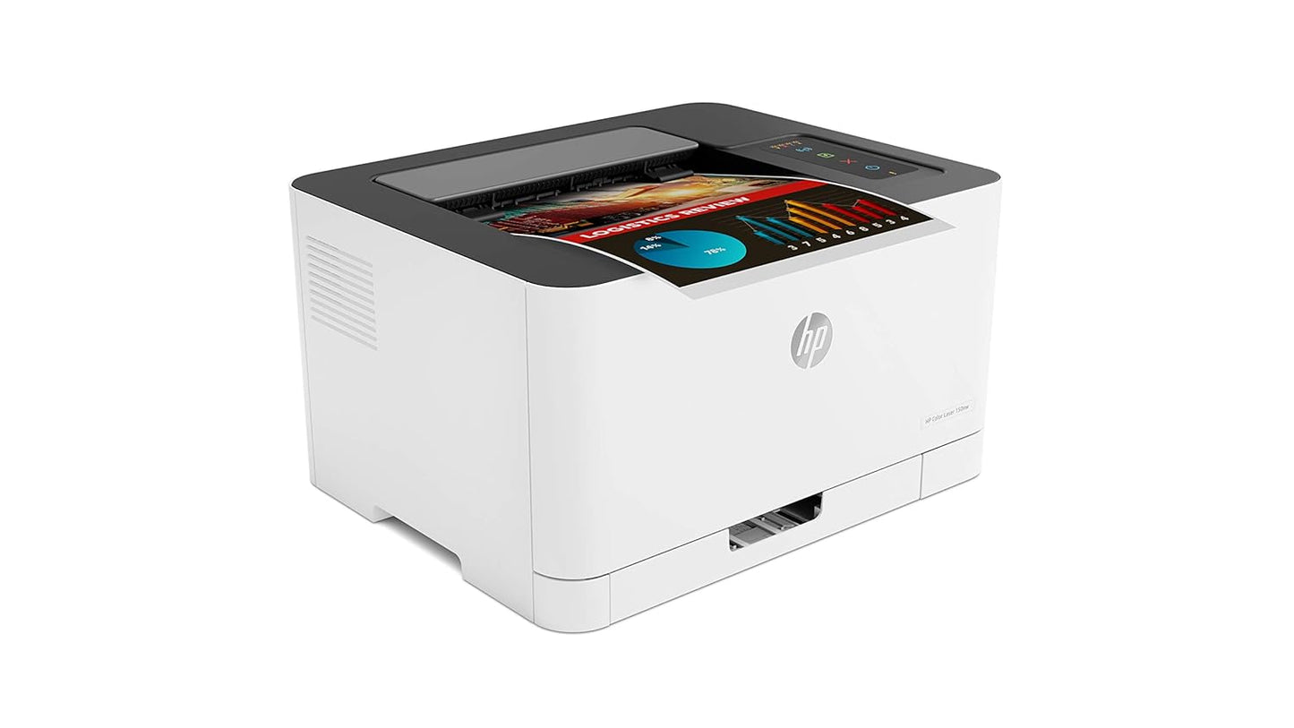 HP Colour Laser 150nw Wireless Color Laser Printer with Built-in Ethernet and WiFi-Direct, Smallest Color Laser in its Class