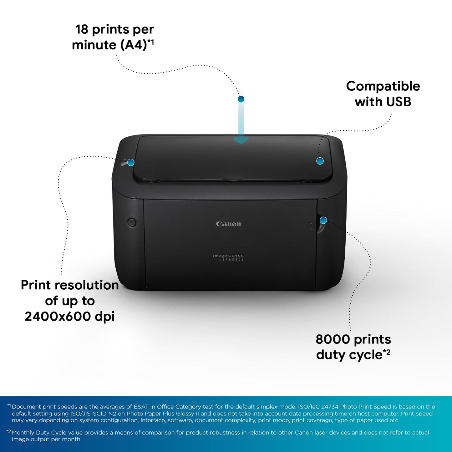 Canon imageCLASS LBP6030B Single-Function Laser Monochrome Printer