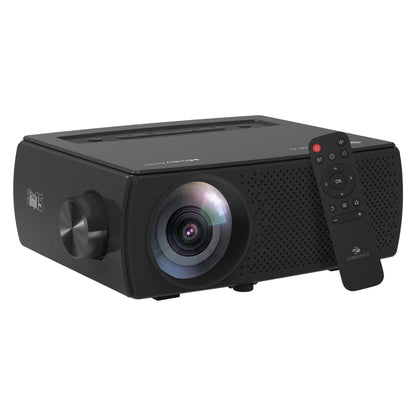 ZEBRONICS PIXAPLAY 55, Smart Projector, 8000 Lumens, 4K Support, 150 Inch Screen Size, Quad Core Processor, Bluetooth, HDMI, USB, WiFi, mSD, AUX, 1080p Native, APP Support, Miracast