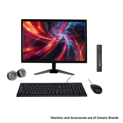 (Refurbished) HP ProDesk 600 G2 19" HD All-in-One Desktop Computer Set (Intel Core i5 6th Gen| 8 GB DDR4 RAM| 512 GB SSD| 19" HD LED Monitor| KB & Mouse| Speakers| WiFi| Windows 11 Pro| MS Office)