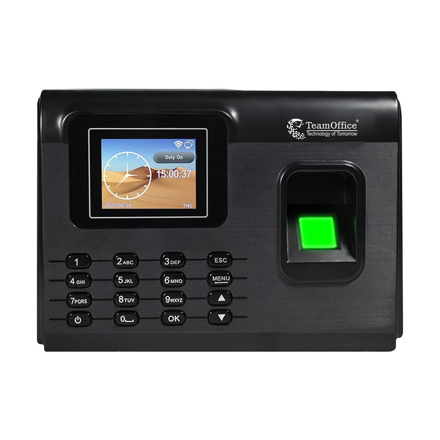Team Office Fingerprint, Card, Wi-Fi and Cloud Based Attendance Device(Finger, Wi-Fi, Battery, Black)