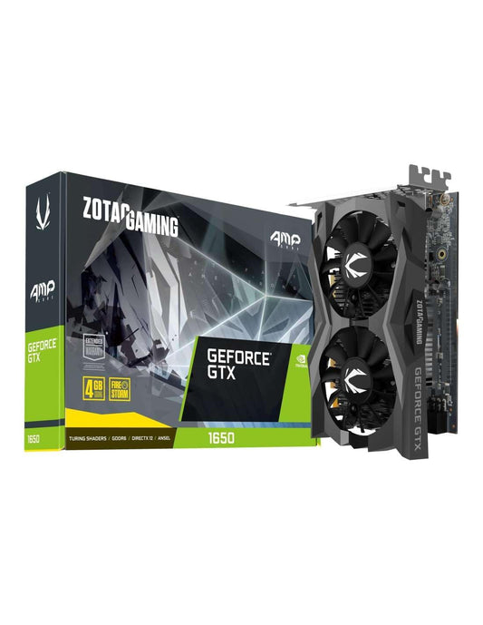 Zotac Gaming Geforce GTX 1650 Amp Core Gddr6 4Gb 128Bit Pcie 3.0 Graphics Card with 1650 Mhz Boost Clock&5 Years Warranty (2 Years Warranty + 3 Years Extended Warranty),pci_e