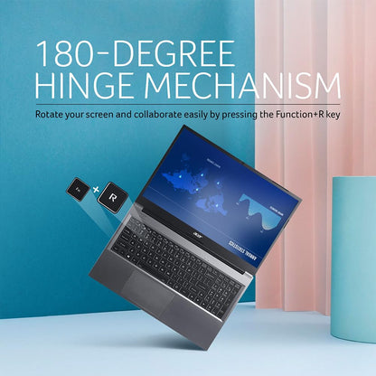 Acer [SmartChoice Aspire Lite AMD Ryzen 5-5625U Premium Thin and Light Laptop (16 GB RAM/512 GB SSD/Windows 11 Home) AL15-41, 39.62 cm (15.6") Full HD Display, Metal Body, Steel Gray, 1.59 KG