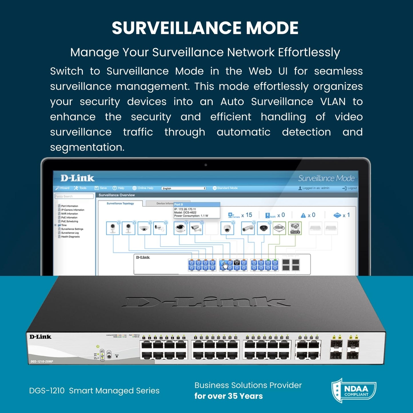 D-Link Business DGS-1210-10 10-Port Gigabit
