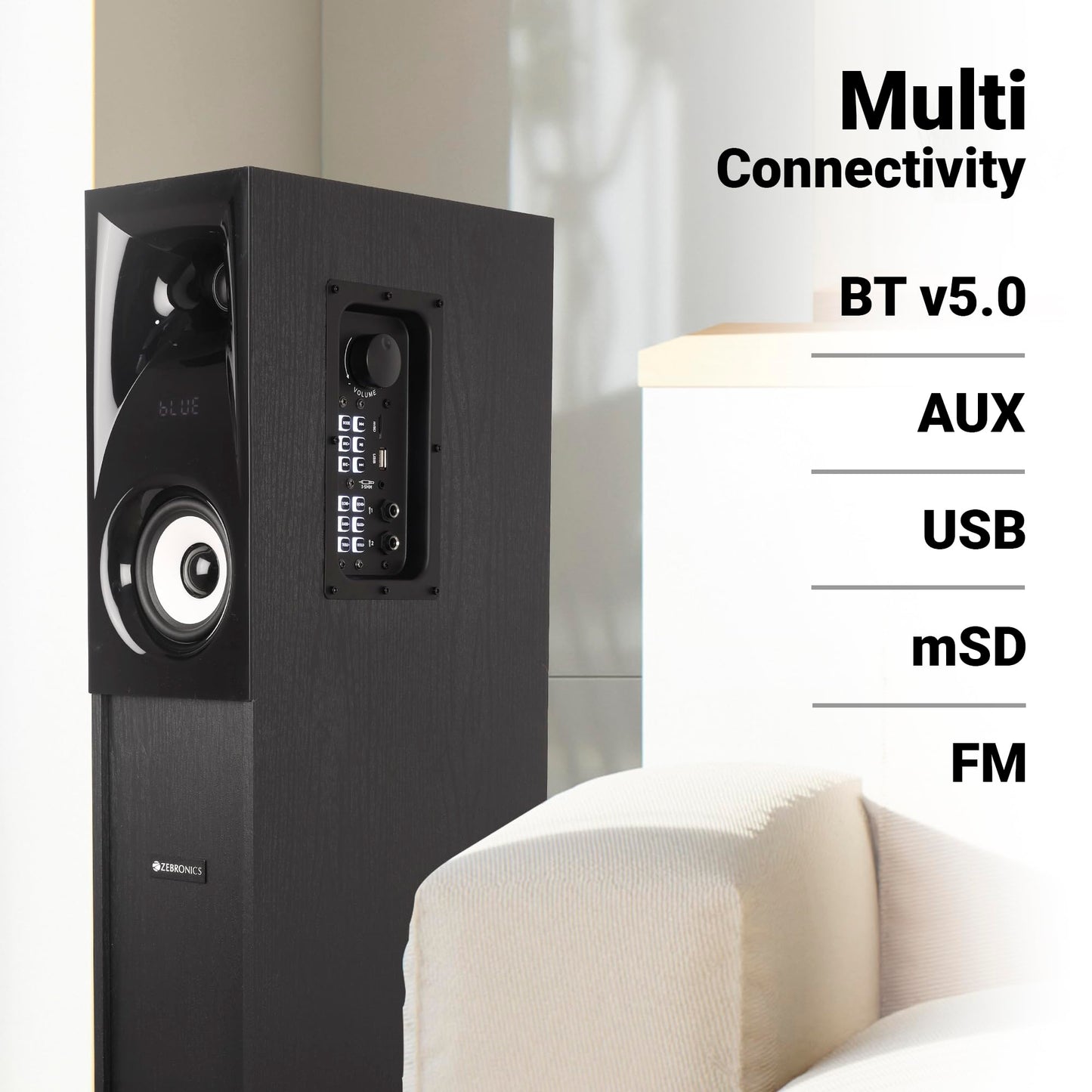 Zebronics Hammer Dual Tower Speaker