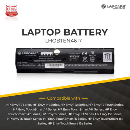 Lapcare PI06 Notebook Battery for HP Envy 17-J, Envy 15-J, Envy 15-Q, Pavilion 14-E, 15-E, 17-E Series PN: 710417-001 HSTNN-LB4O