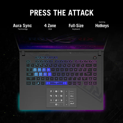 ASUS [Smartchoice] ROG Strix G16, 16"(40.64cm) FHD+ 165Hz, 13th Gen Core i7-13650HX,Gaming Laptop(16GB RAM/1TB SSD/NVIDIA GeForce RTX 4060 /Windows 11/Office 21/Eclipse Gray/2.50 Kg), G614JV-N3474WS