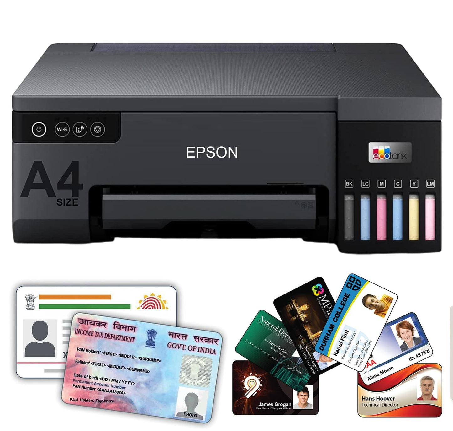 Epson Eco Tank L8050 Wireless Colour Home Inkjet Printers, Multicolor