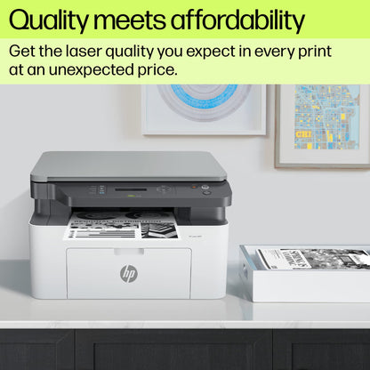 HP Laser MFP 1188w, Wireless, Print, Copy, Scan, Ethernet, Hi-Speed USB 2.0, Up to 21 ppm, 150-sheet Input Tray, 100-sheet Output Tray, 10,000-page Duty Cycle, 1-Year Warranty, Black and White