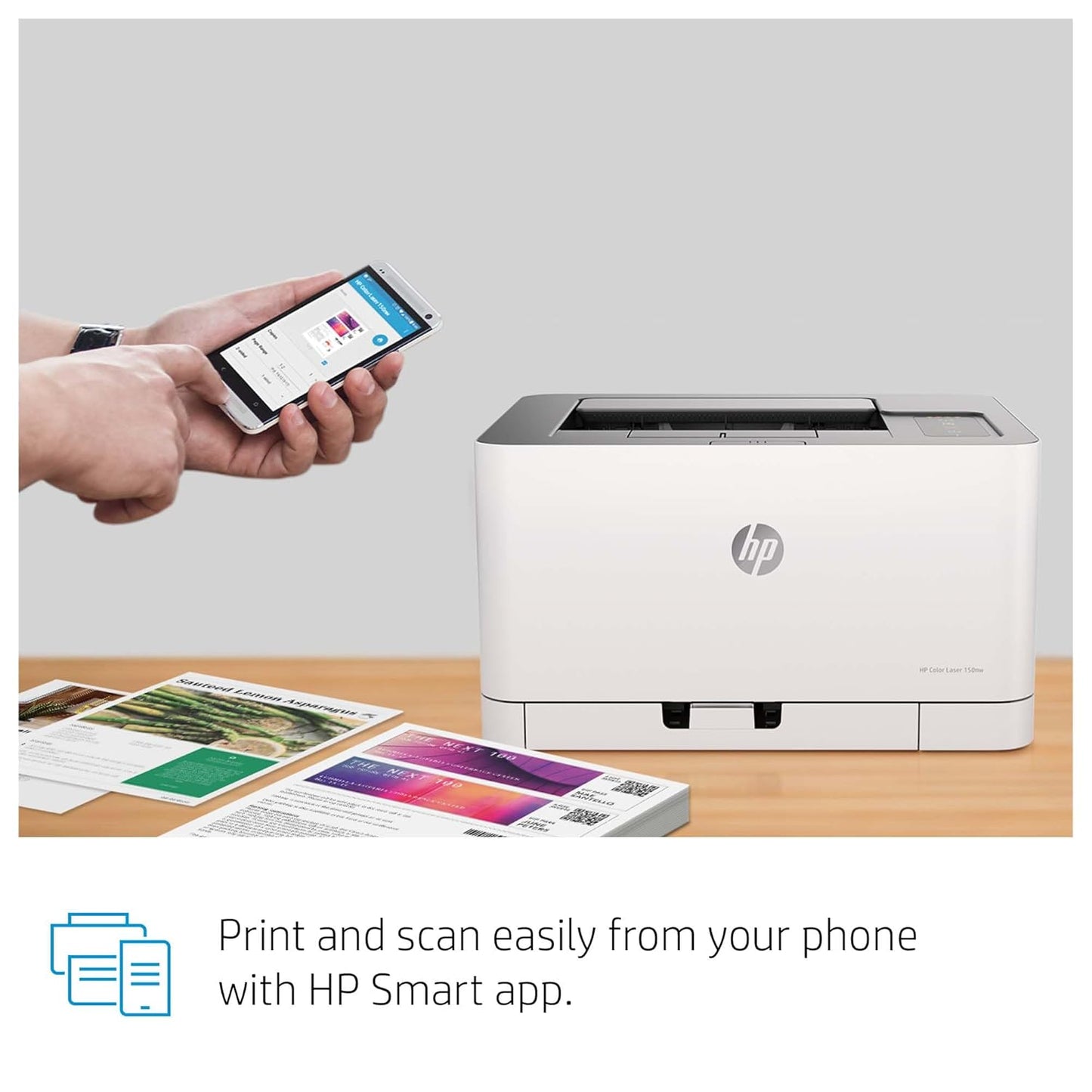 HP Colour Laser 150nw Wireless Color Laser Printer with Built-in Ethernet and WiFi-Direct, Smallest Color Laser in its Class