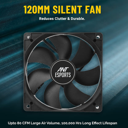 Ant Esports VS700L Non Modular High Efficiency Gaming Power Supply/PSU with 1 x PCIe and 120mm Silent Fan