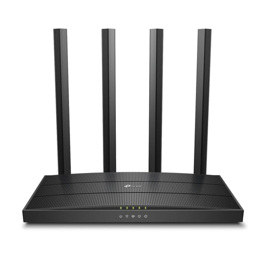 TP-Link Archer AC1200 Archer C6 Wi-Fi Speed Up to 867 Mbps/5 GHz + 400Mbps, 5 Gigabit Ports, 4 External Antennas, MU-MIMO, Dual Band