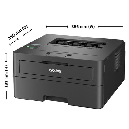 Brother HL-L2460DN (New Launch) Auto Duplex Monochrome Laser Printer, 34 PPM Print Speed, LCD Display, 128 MB Memory, LAN, USB,