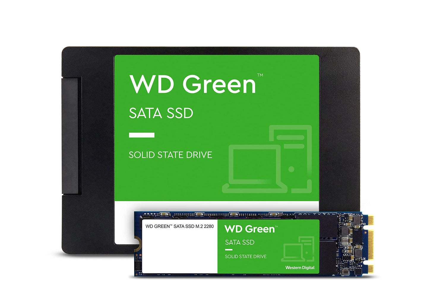 Western Digital WD Green SATA 240GB, Up to 545MB/s, 2.5 Inch/7 mm, 3Y Warranty, Internal Solid State Drive (SSD) (WDS240G3G0A)