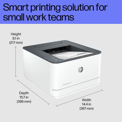 HP Laserjet 3004dw Duplex Printer: Black & White Printer, Self Reset Dual Band WiFi with self heal, Ethernet, Fast Printing Upto 33ppm, Easy and Secure Setup, Smart App Enabled