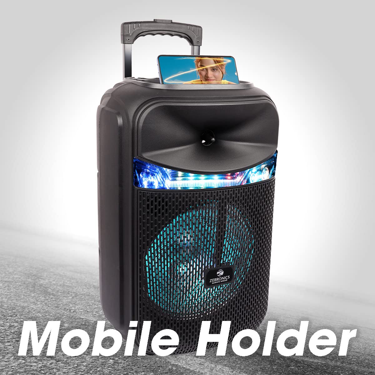 Zebronics JOLT 50 Watts Trolley DJ Speaker