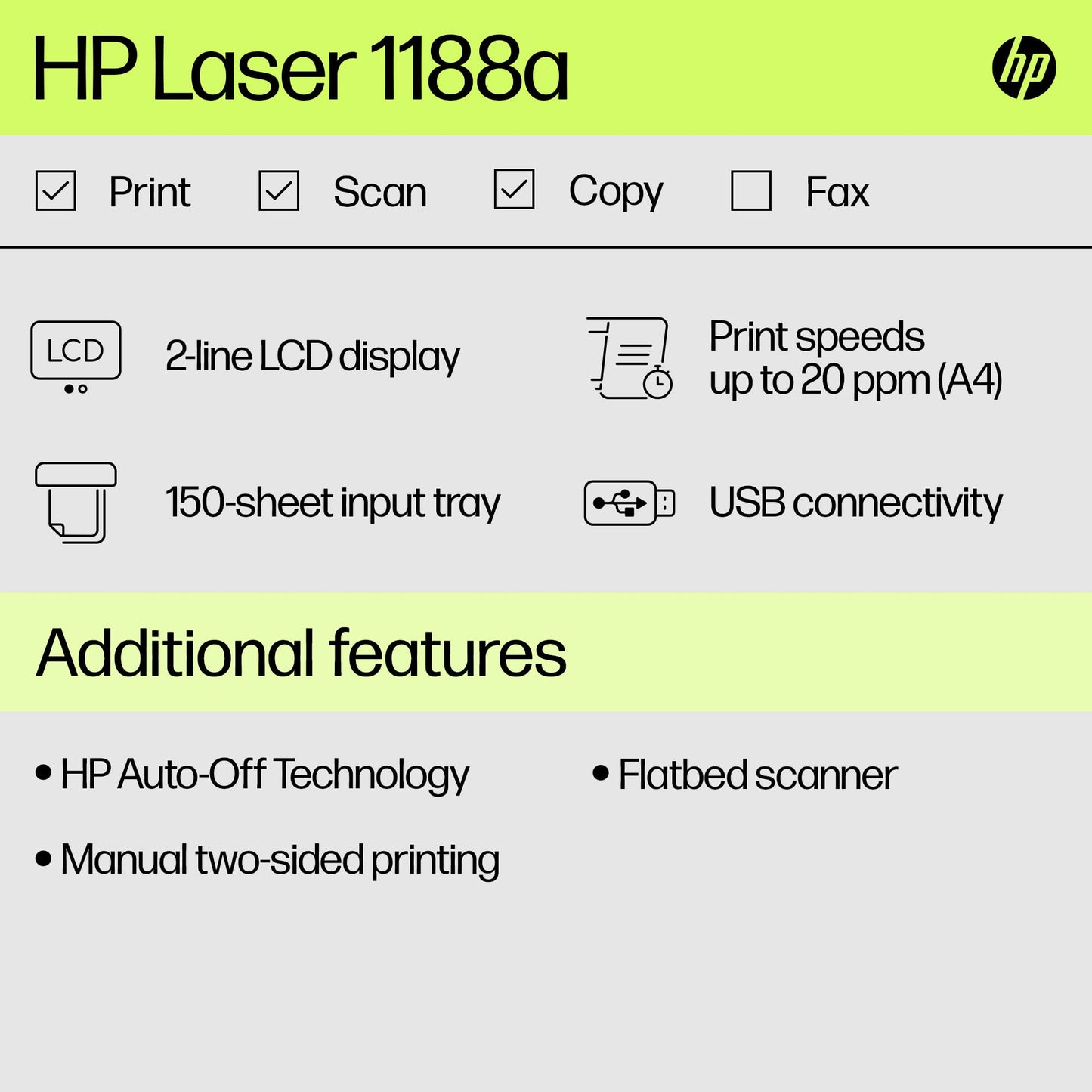 HP Laser MFP 1188a