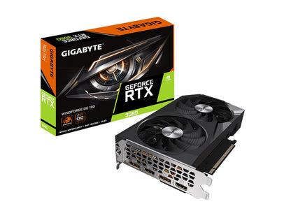 GIGABYTE NVIDIA GeForce RTX 3060 WINDFORCE OC 12GB GDDR6 pci_e_x16 Graphics Card (GV-N3060WF2OC-12GD)