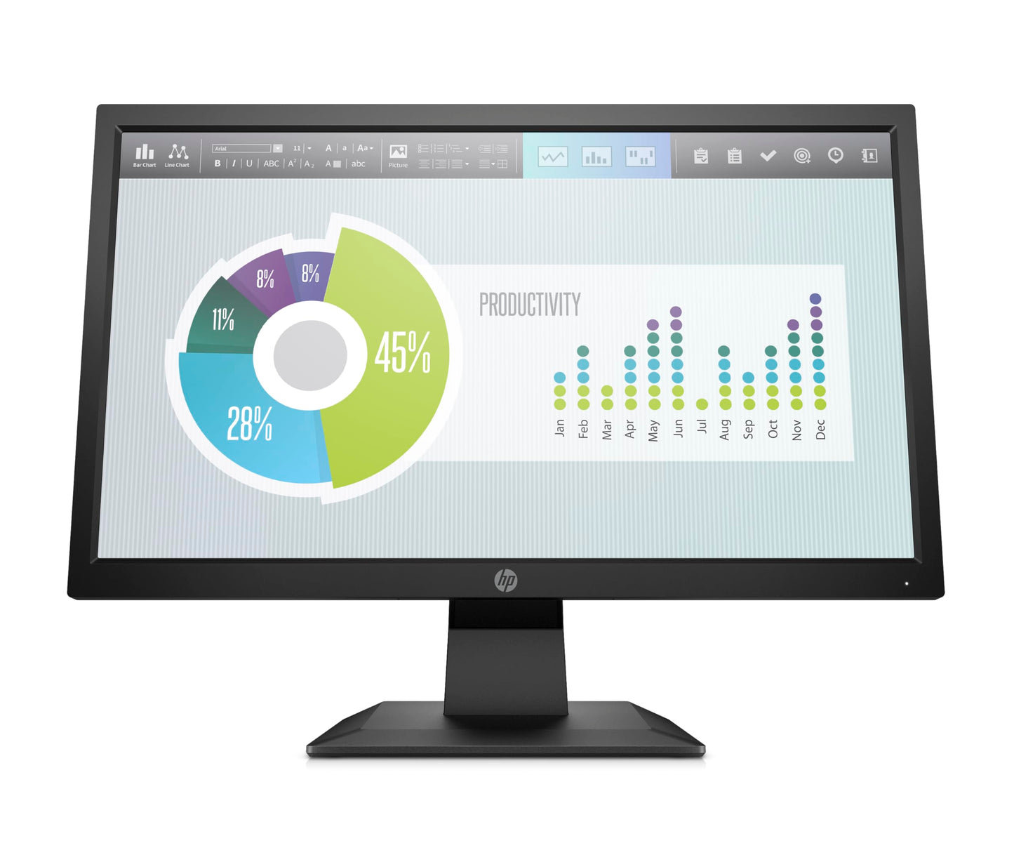 HP Moniter P204V 19.5-inch HD+