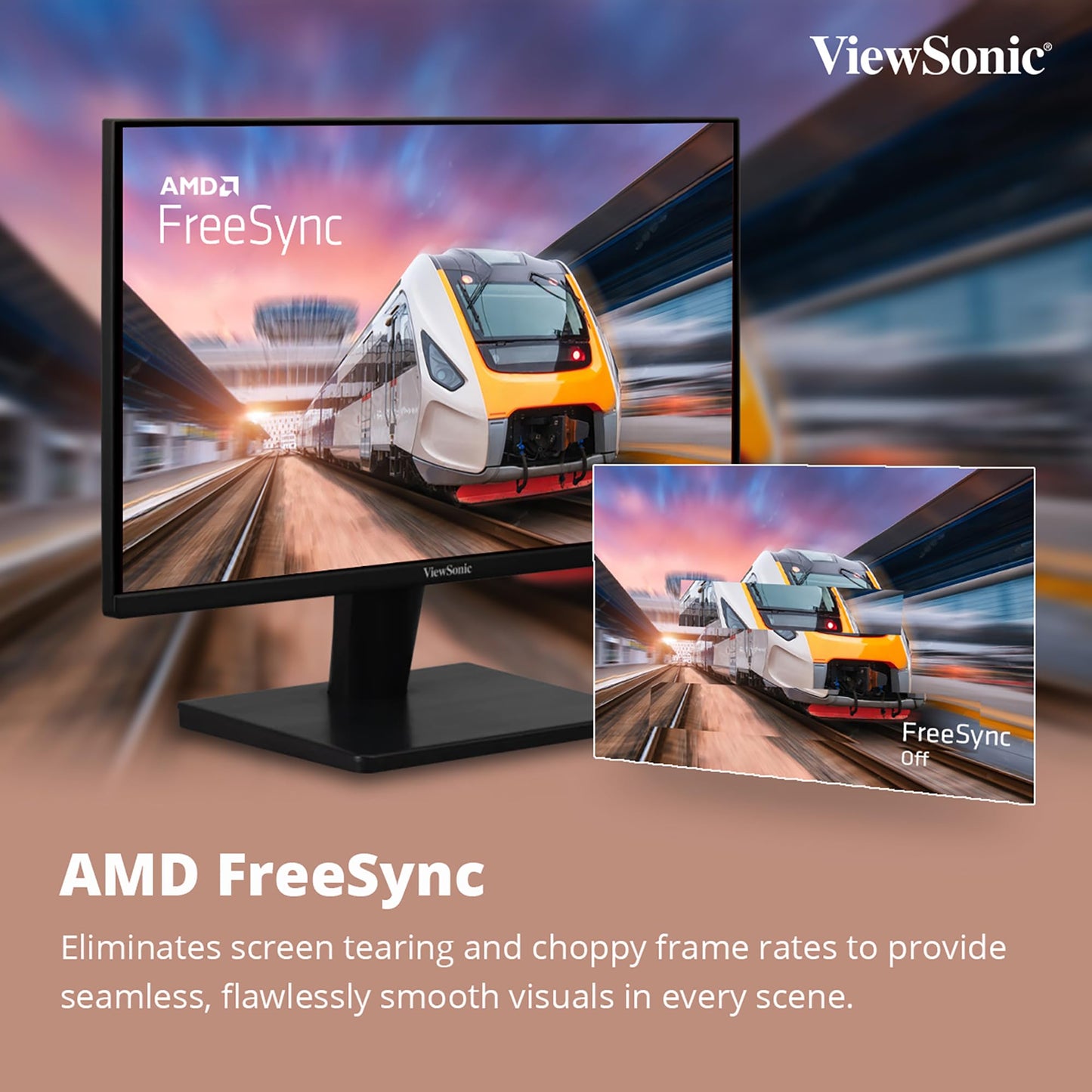 ViewSonic 55.88 Cm (22"), FHD, VA Monitor for Home and Office Use, 100 Hz,1ms Response time, Eye ProTech for Comfort Viewing, Wall Mount, Bezel-Less, Srgb104%, HDMI, VGA - VA2215-H-1N.