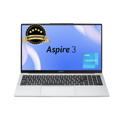 Acer Aspire 3 Laptop Intel Core Celeron N4500 Processor Laptop (8 GB LPDDR4X SDRAM/512 GB SSD/Win11 Home/38 WHR/HD Webcam) A325-45 with 39.63 cm (15.6") HD Display, Pure Silver, 1.5 KG
