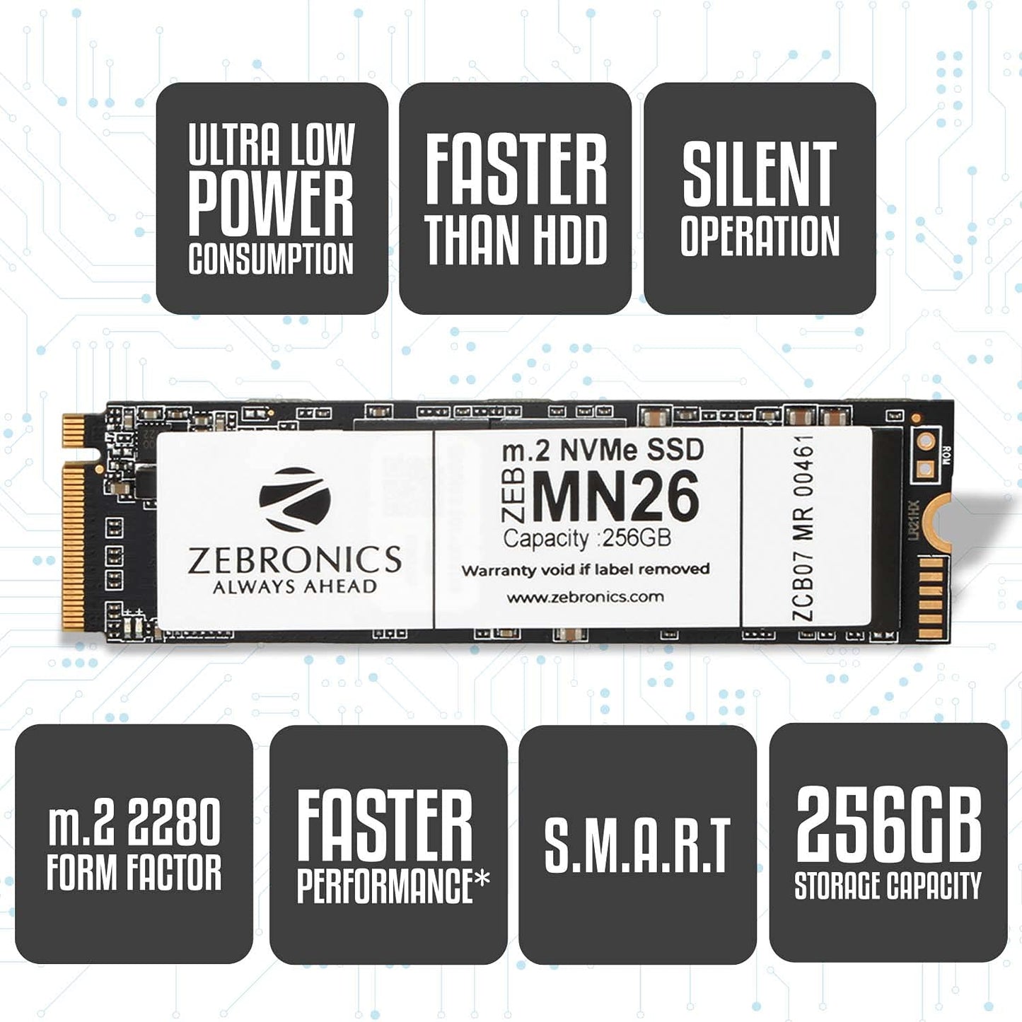 ZEB-SD26 256 GB Solid State Drive, TLC, SATA II & SATA III Interface