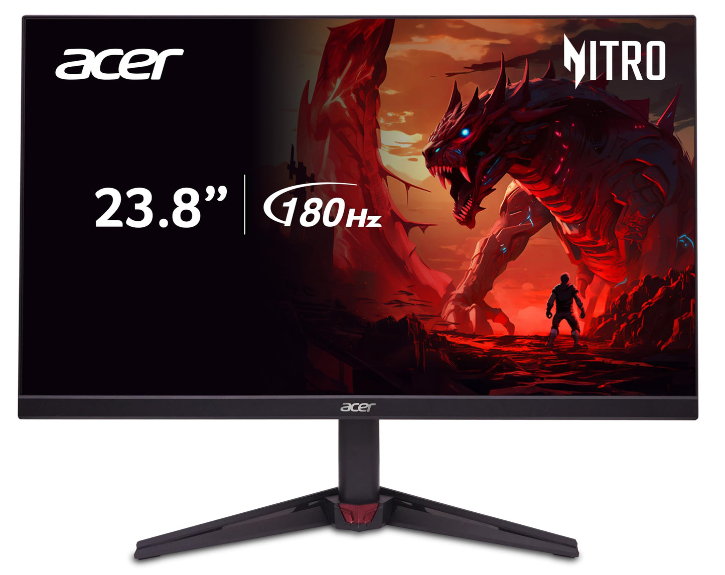 Acer Nitro VG240Y X1 23.8 Inch IPS Full HD Backlit LED Gaming Monitor I 0.5 MS Response I 200Hz Refresh Rate I SRGB 99%, HDR 10 I 2xHDMI, 1xDP I Stereo Speakers I AMD FreeSync Premium I Eye Care