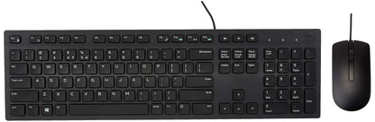 Dell USB Wired Keyboard and Mouse Set (Black) KB216+MS116