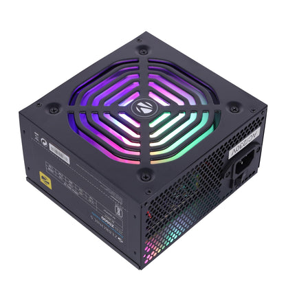 ZEBRONICS ZS500 500W Non Modular Power Supply with Silent 120mm RGB Fan, SATA x 3, 12V 28A (Max.), Over Voltage/Short Circuit Protection