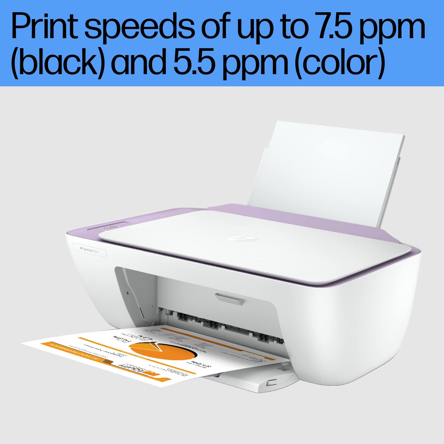 HP Deskjet 2331 Colour Printer, Scanner and Copier for Home/Small Office, Compact Size, Reliable, Easy Set-Up Through Smart App On Your Pc Connected Through USB, Ideal for Home.