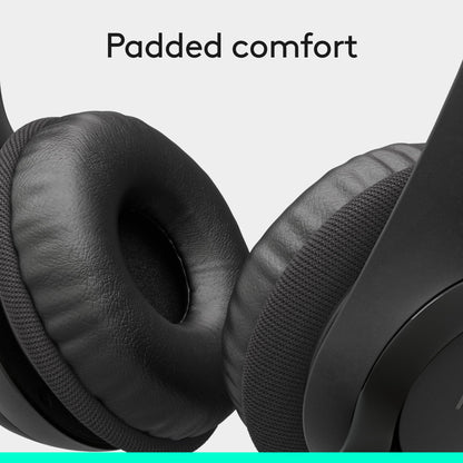 Logitech H390 Wired On Ear Headset for PC/Laptop, Stereo Headphones with Noise Cancelling Microphone, USB-A, In-Line Controls, Works with Chromebook