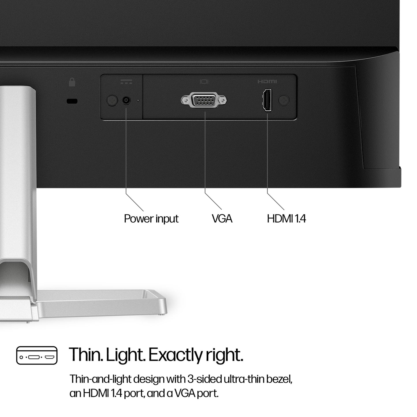 HP Series 5 23.8 inch FHD Monitor with Speakers - 524sf,23.8inch