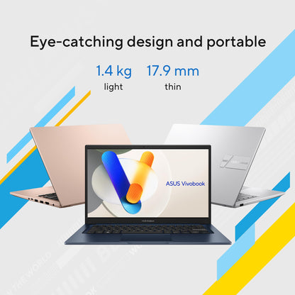 ASUS Vivobook 14, (i5 14th Gen) Intel Core 5 120U, Thin & Light Laptop(16GB RAM/512GB SSD/