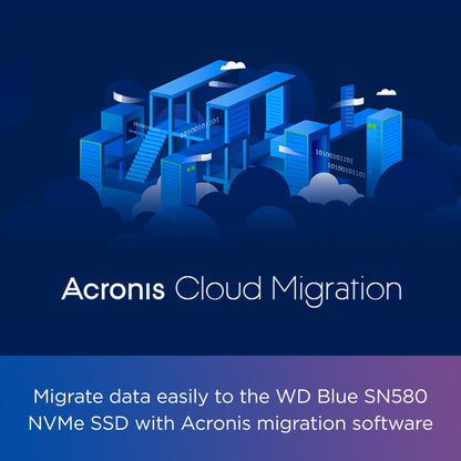 Western Digital WD Blue SN580 NVMe 1TB, Upto 4150MB/s, 5 Y Warranty, PCIe Gen 4 NVMe M.2 (2280), Internal Solid State Drive (SSD) (WDS100T3B0E)