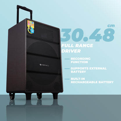 ZEBRONICS Banjo, 80 Watts RMS, Trolley Speaker with Bluetooth
