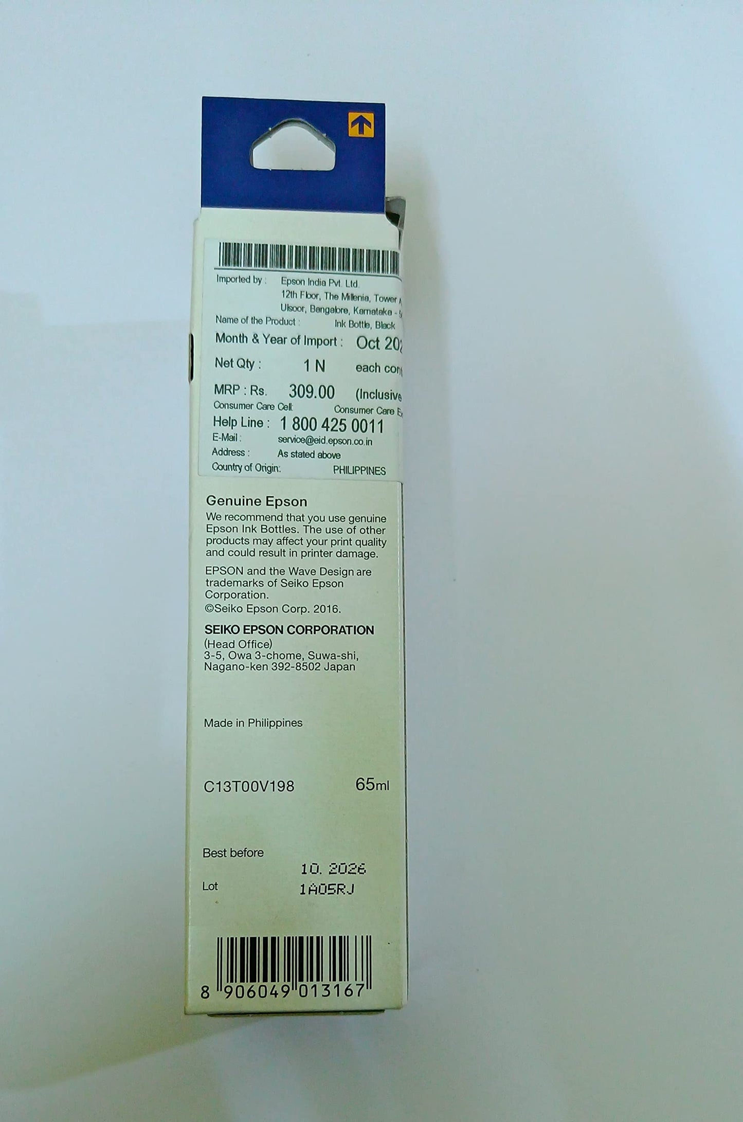 Epson 003 65 ml Black Ink Bottle