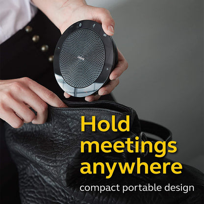 Jabra Speak 510 UC Speakerphone for UC & BT - Easy Setup, Portable Speaker for Holding Meetings Anywhere with Outstanding Sound Quality