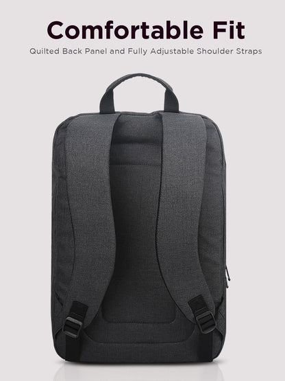 Lenovo 15.6" Casual Backpack B210, Durable and Water- Repellent Fabric, School & Office Use, Padded Laptop Compartment, Adjustable Shoulder Straps,1 Year Warranty, Black