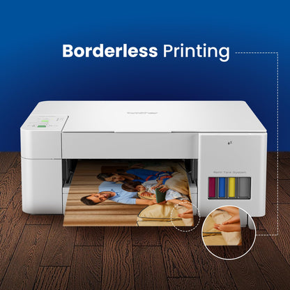 Brother Ink Tank DCP-T426W Multifunction (Print Scan Copy) Color Printer Best for Home, 150 Sheet Paper Tray, WiFi, Print Up to 7.5 K Pages in Black and 5 K in Color Each for (CMY), Free Installation