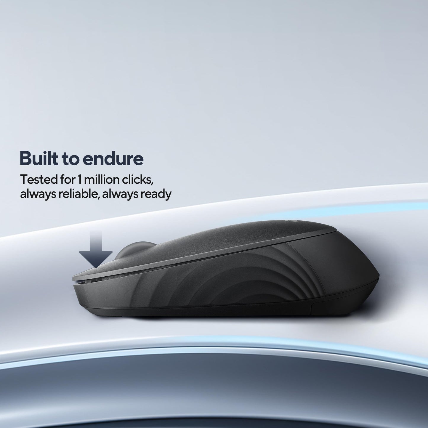 ASUS MW105 Multi-Device Wireless Bluetooth Silent Mouse, Adjustable DPI, Ambidextrous Shape, Connects Upto 3 Devices, Optical Tracking, Compatible with PC/Laptop- (Black) 48 Grams, 3 Year Warranty