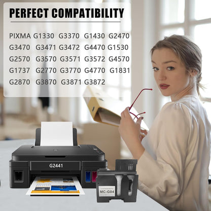KOSH MC-G04 Maintenance Box Waste Ink Collection Tank Compatible with Canon PIXMA G1330 G3370 G1430 G2470 G3470 G3471 G3472 G4470 Printer