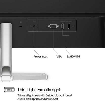 HP Series 5 27 inch FHD Monitor - 527sf, 27inch(68.6 cm),FHD(1920 x 1080),300 nits,Anti-Glare, Eye Ease,3.2kg