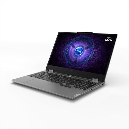 Lenovo Smartchoice LOQ AMD Ryzen 7 7435HS, NVIDIA RTX 4050-6GB, 24GB RAM, 512GB SSD, 15.6"/39.6cm, Windows 11, MS Office Home 2024, Grey, 2.4Kg, 83JC00EGIN, 100% sRGB, 3 Mon. Game Pass Gaming Laptop