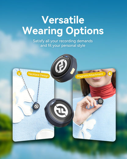 Hollyland Lark M2 Wireless Microphone for iPhone15/16 & Androids, Mini Microphone, 1000ft Range, Hi-Fi Audio, Noise Cancelling, 30h Use, Video Recording