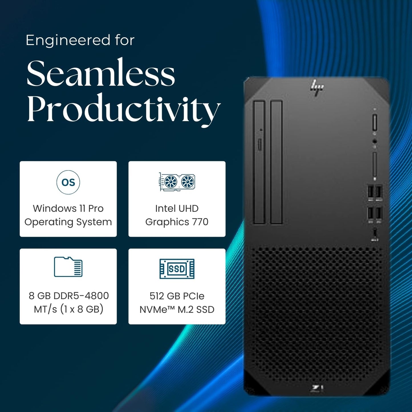 HP Z1 G9 Tower Desktop 550W Intel Core i5-14500 Windows 11 Pro