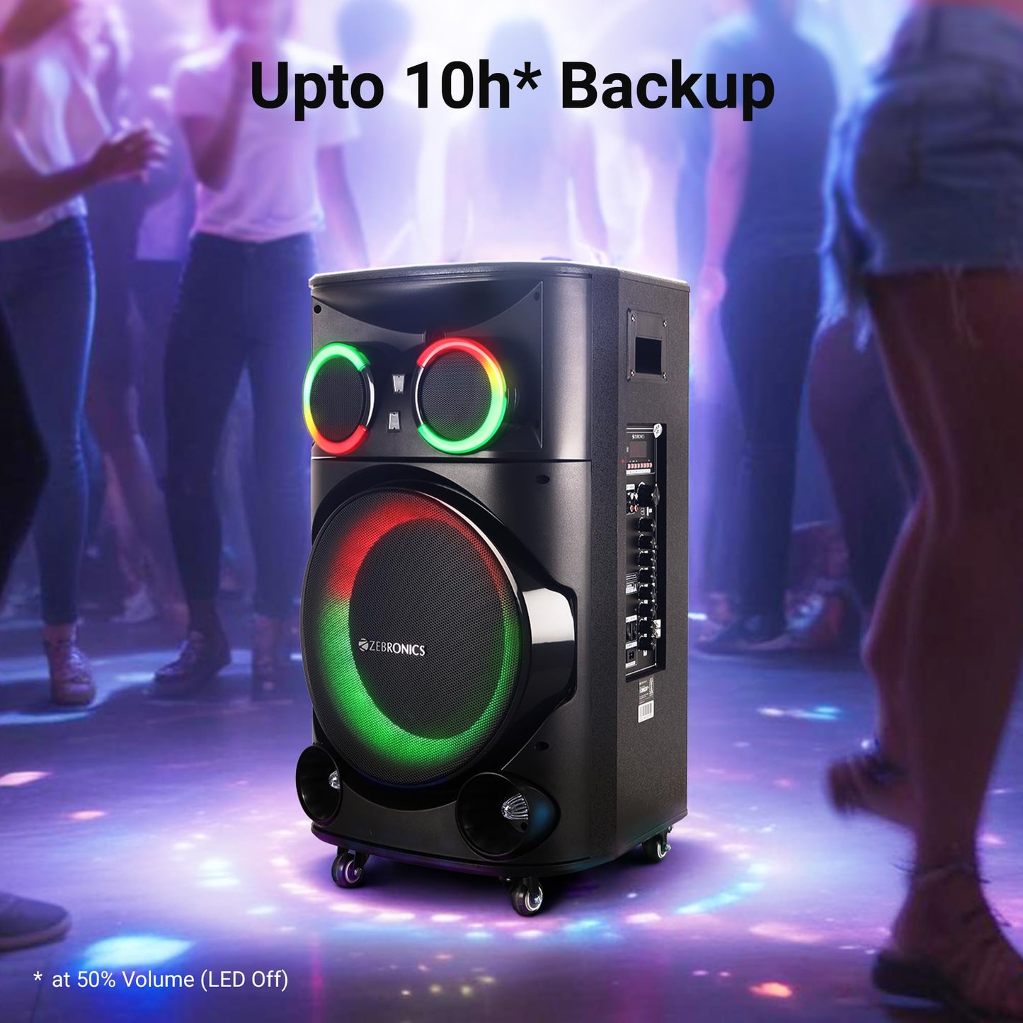 ZEBRONICS GINOX Plus Party Trolley DJ Speaker