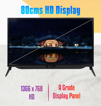 Zebronics 32P1S Smart LED TV 32" Inch with Wall Mount