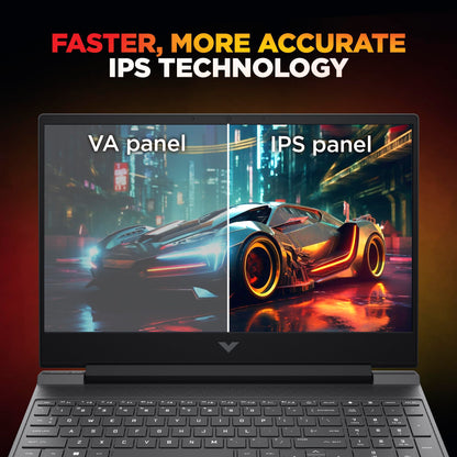 HP Victus, 13th Gen Intel Core i5-13420H, 6GB RTX 3050,16GB DDR4 Upgrade (Upto 32GB) 512GB SSD, FHD,144Hz,300 nits,IPS, 15.6''/39.6cm, Win11, M365* Office24, Mica Silver,2.3kg, fa2700TX, Gaming Laptop